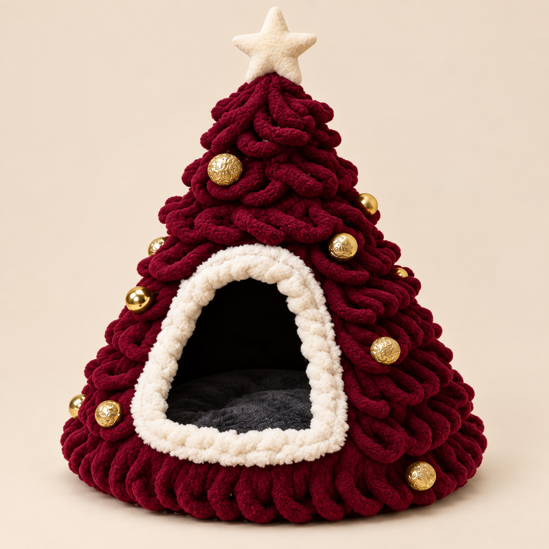 HollyPaws Christmas Bed