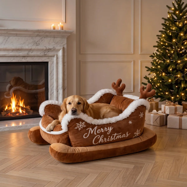 HollyPaws Christmas Bed